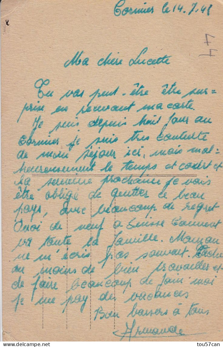 LE CORMIER  -  LA PLAINE SUR MER  -  LOIRE-ATLANTIQUE  -  (44)  -  CPA DE 1948. - La-Plaine-sur-Mer