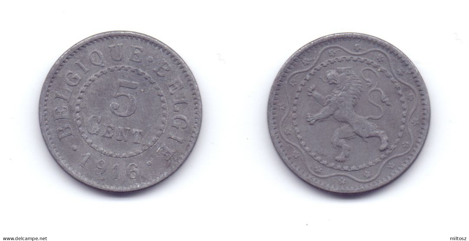 Belgium 5 Centimes 1916 WWi Issue - 5 Cents