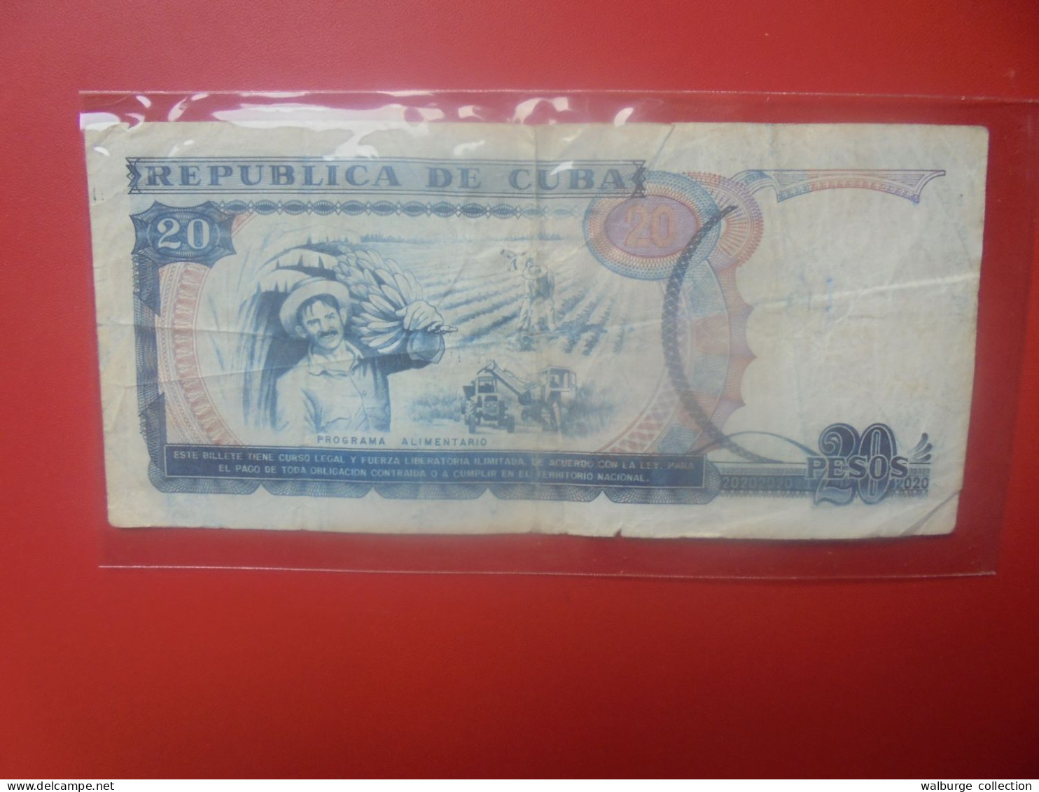 CUBA 20 PESOS 1991 Circuler(B.33) - Cuba