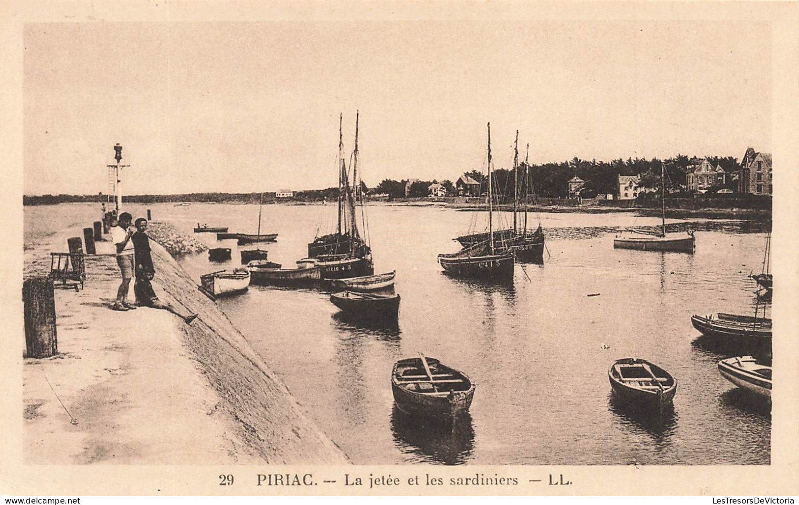 FRANCE - Piriac - La Jetée Et Les Sardiniers - Carte Postale Ancienne - Piriac Sur Mer