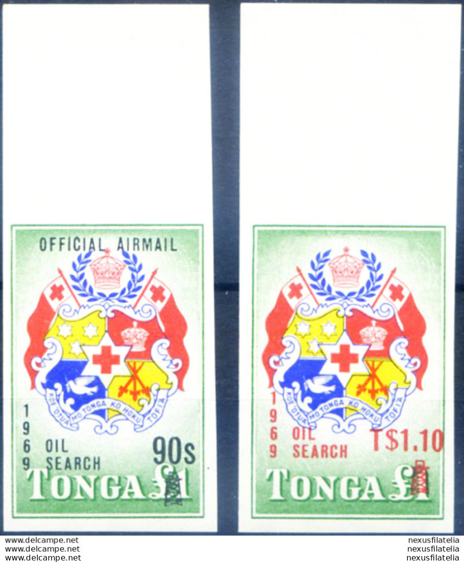 Petrolio. Soprastampati 1969. - Tonga (1970-...)