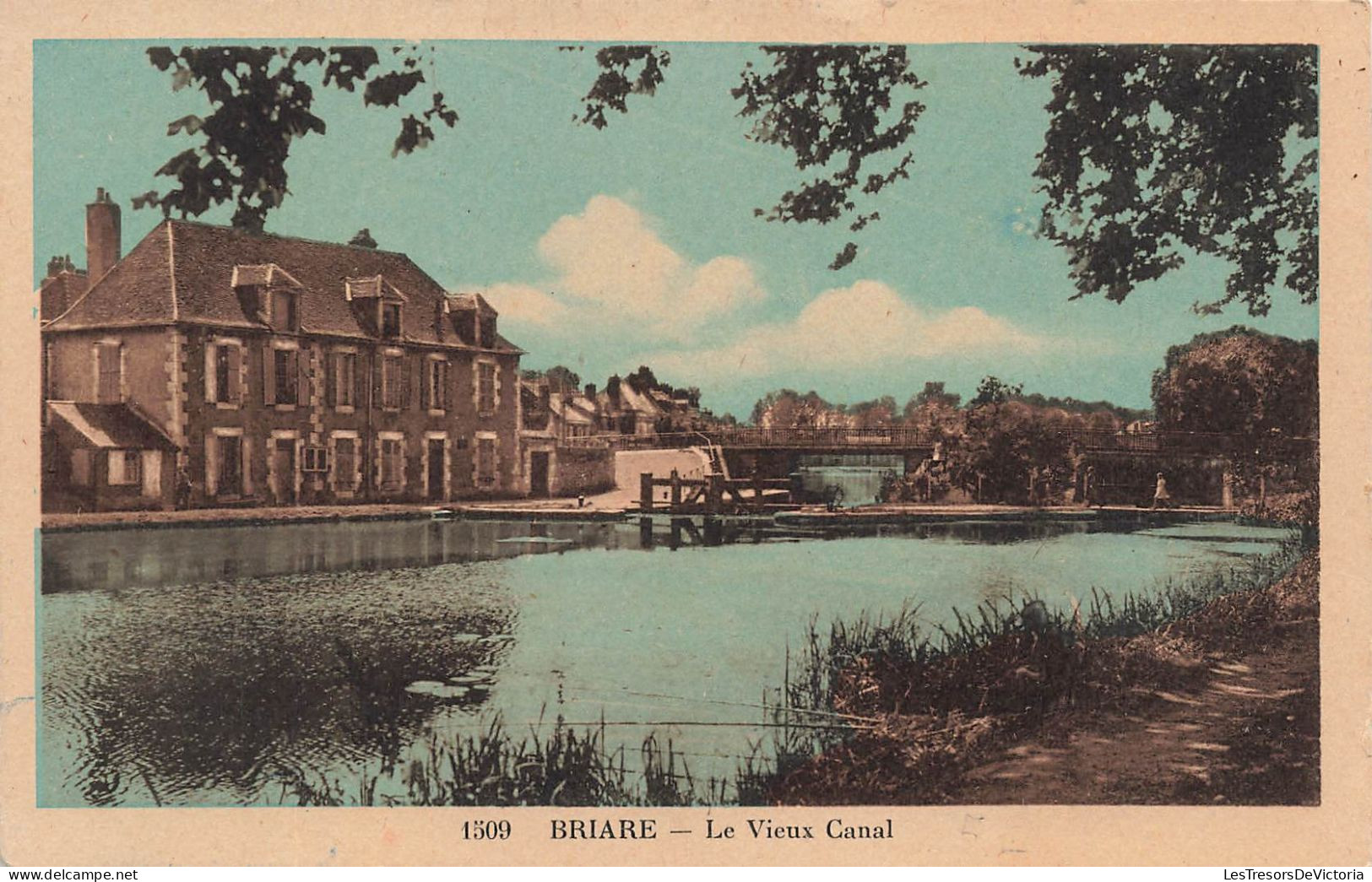 FRANCE - Briare - Vue Sur Le Vieux Canal - Colorirsé - Carte Postale Ancienne - Briare
