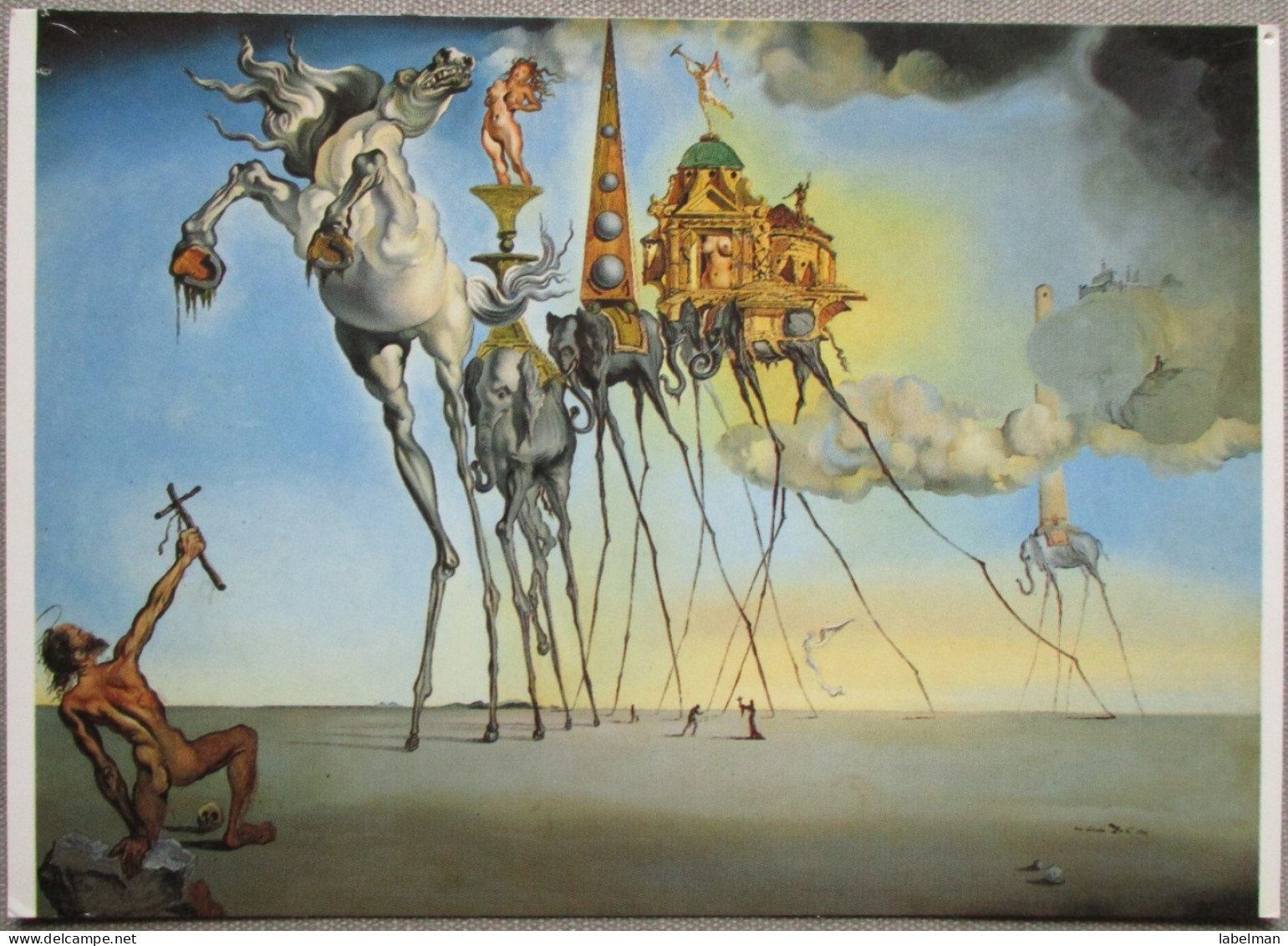 BELGIUM BRUXELLES BRUSSEL ART MUSEUM SALVADOR DALI POSTCARD ANSICHTSKARTE PICTURE CARTOLINA CARTE POSTALE CARD - Brüssel Bei Nacht