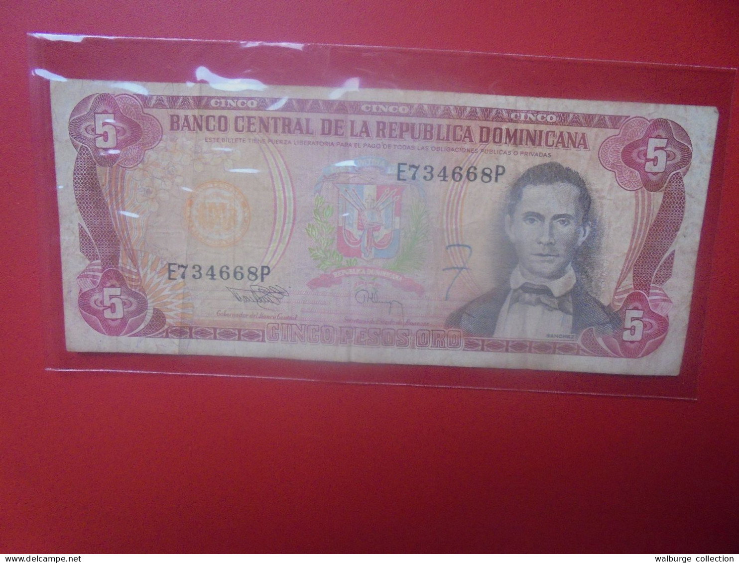 DOMINIQUE 5 PESOS 1994 Circuler (B.33) - República Dominicana