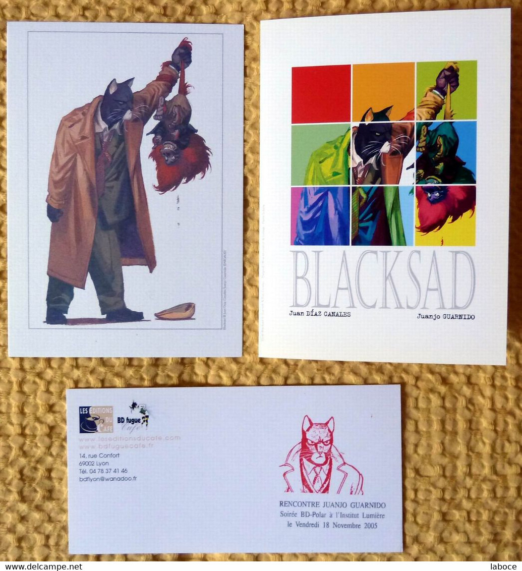 GUARNIDO - CANALES Carte + Ex Libris + Calendrier BLACKSAD - Illustratoren G - I