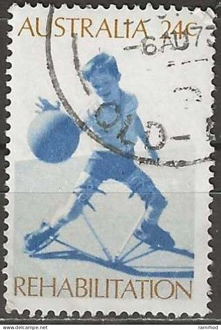 AUSTRALIA 1972 Rehabilitation Of The Disabled -  24c. Boy Playing With Ball FU - Gebraucht