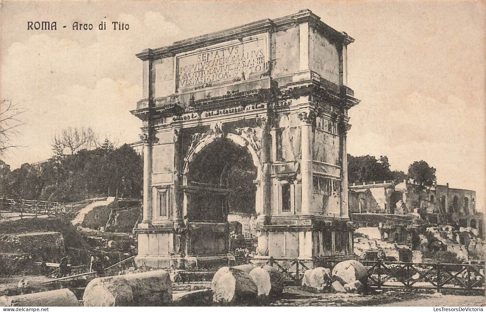 ITALIE - Roma - Areo Di Tito - Vue Générale D'un Monument En Italie - Carte Postale Ancienne - Potenza