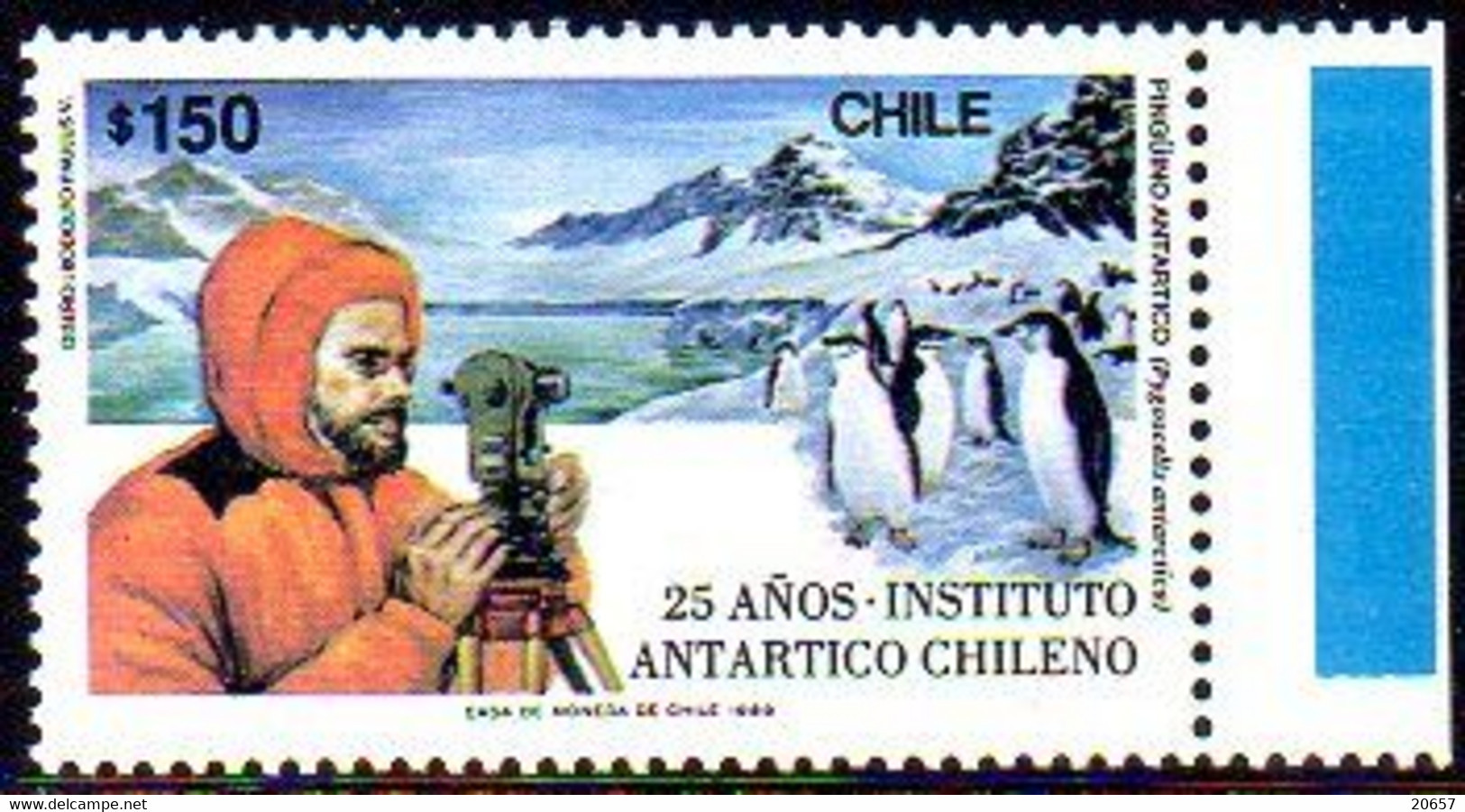 Chili Chile 0918 Faune Antarctique, Oiseaux, Scientifique - Andere & Zonder Classificatie