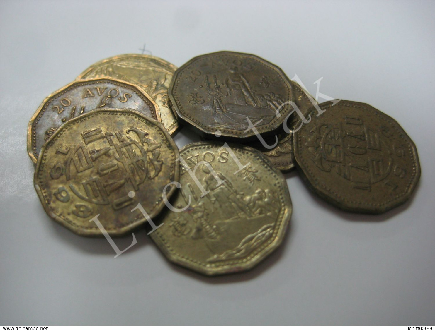 Currency MACAO Macau 1993 / 1998 $0.2  20 Avos Coins  Used - Macao