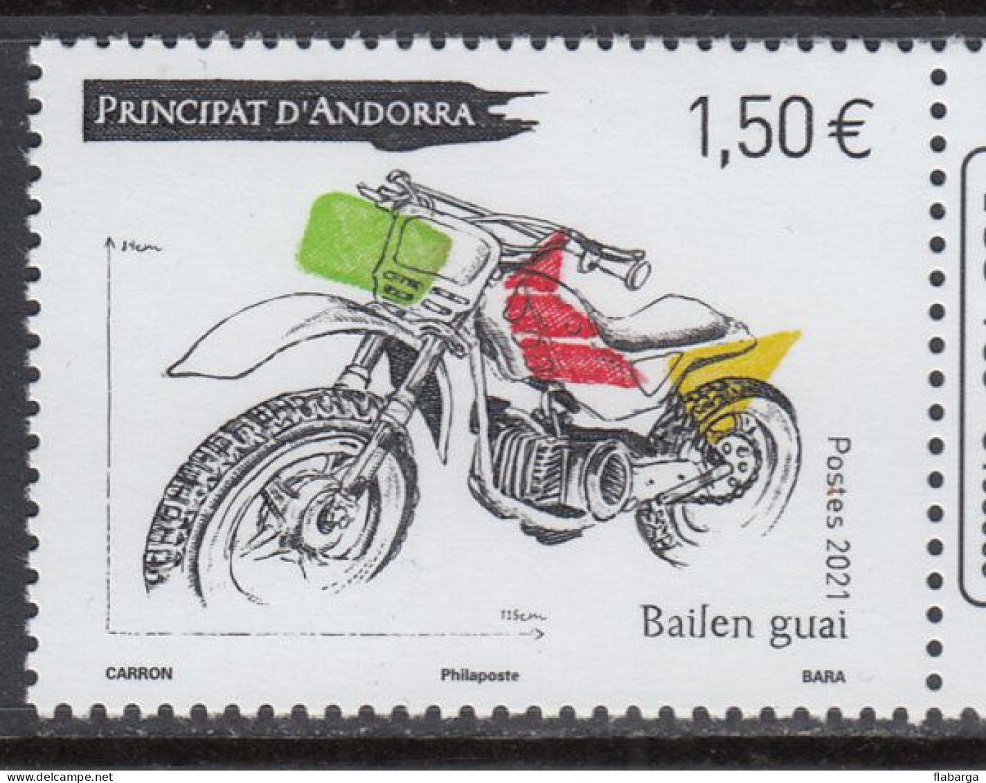 Año 2021  Nº 858 Motocicleta - Neufs