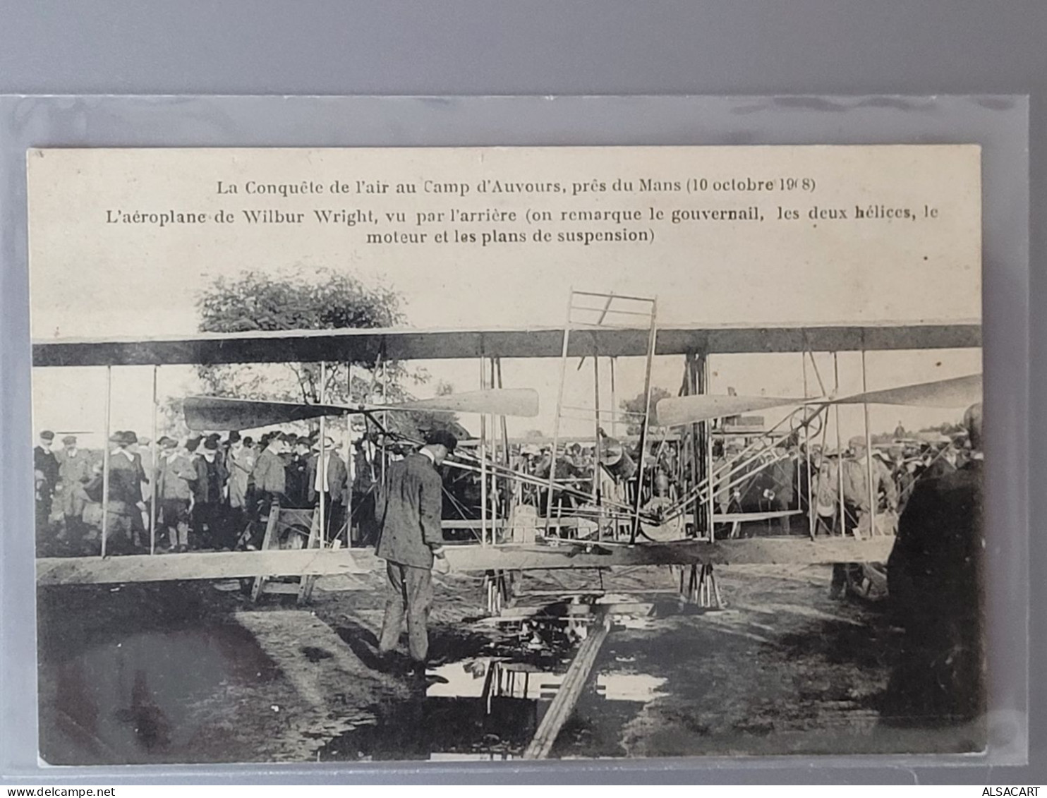 Camp D'auvour Aeroplne Wilbur Wright - Aviateurs