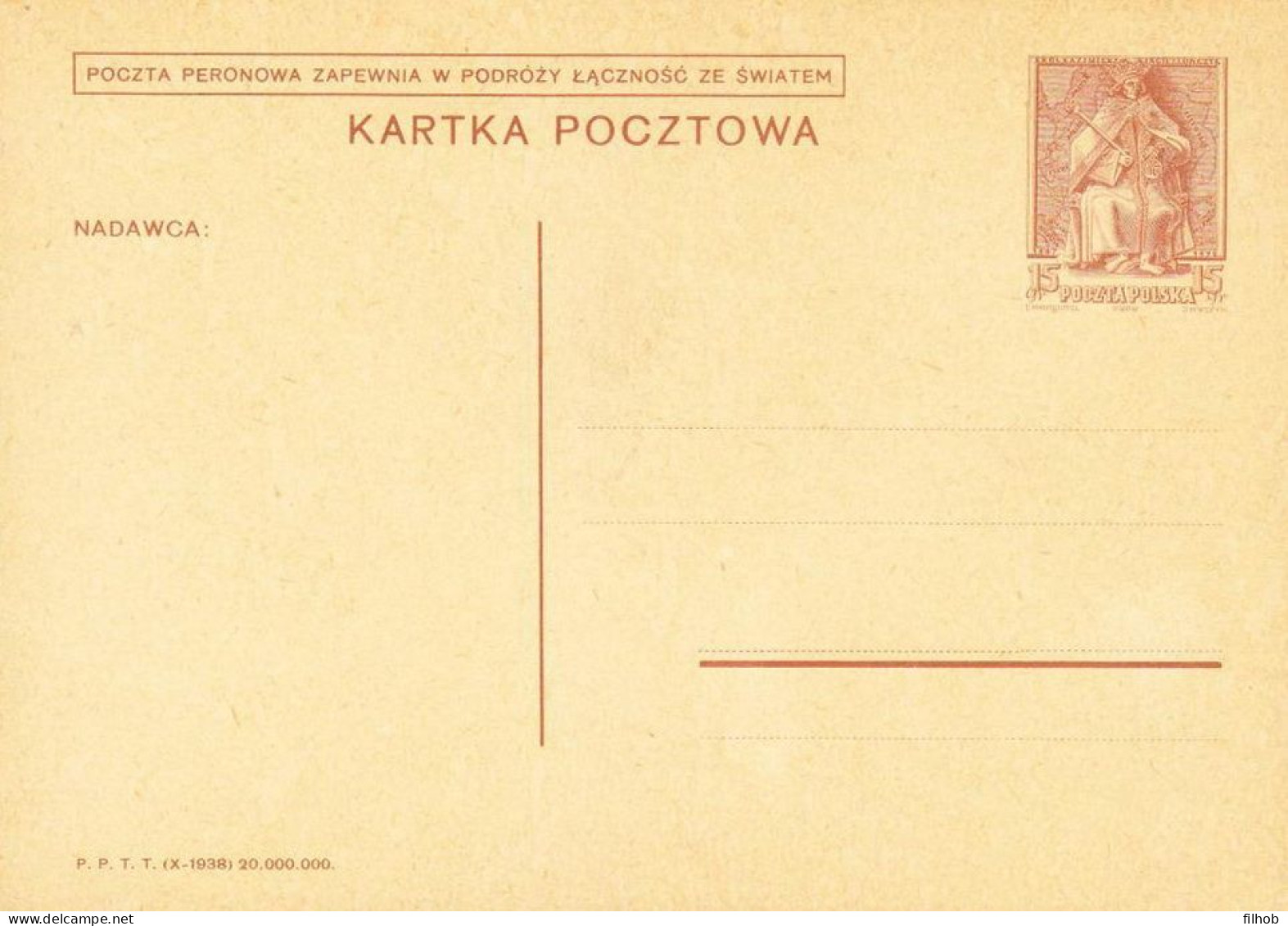 Poland Postcard Cp  81 H.R: King Kazimierz Jagielonczyk - Storia Postale