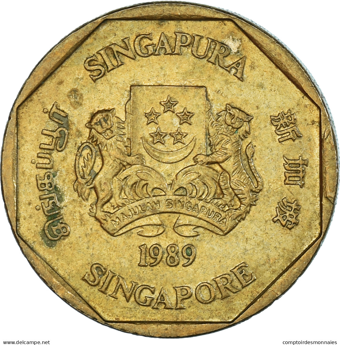 Monnaie, Singapour, Dollar, 1989 - Singapur