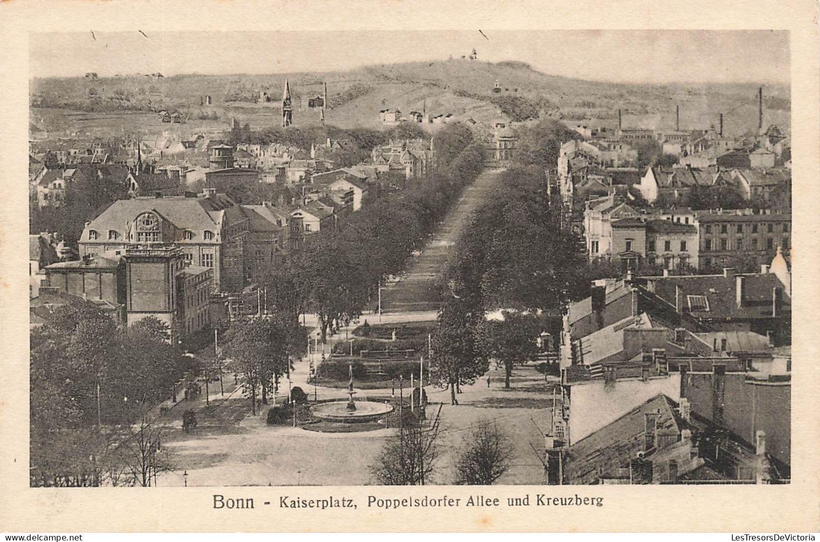 ALLEMAGNE - Bonn - Kaiserplatz - Poppelsdorfer Allee Und Kreuzberg - Vue Générale De La Ville - Carte Postale Ancienne - Bonn