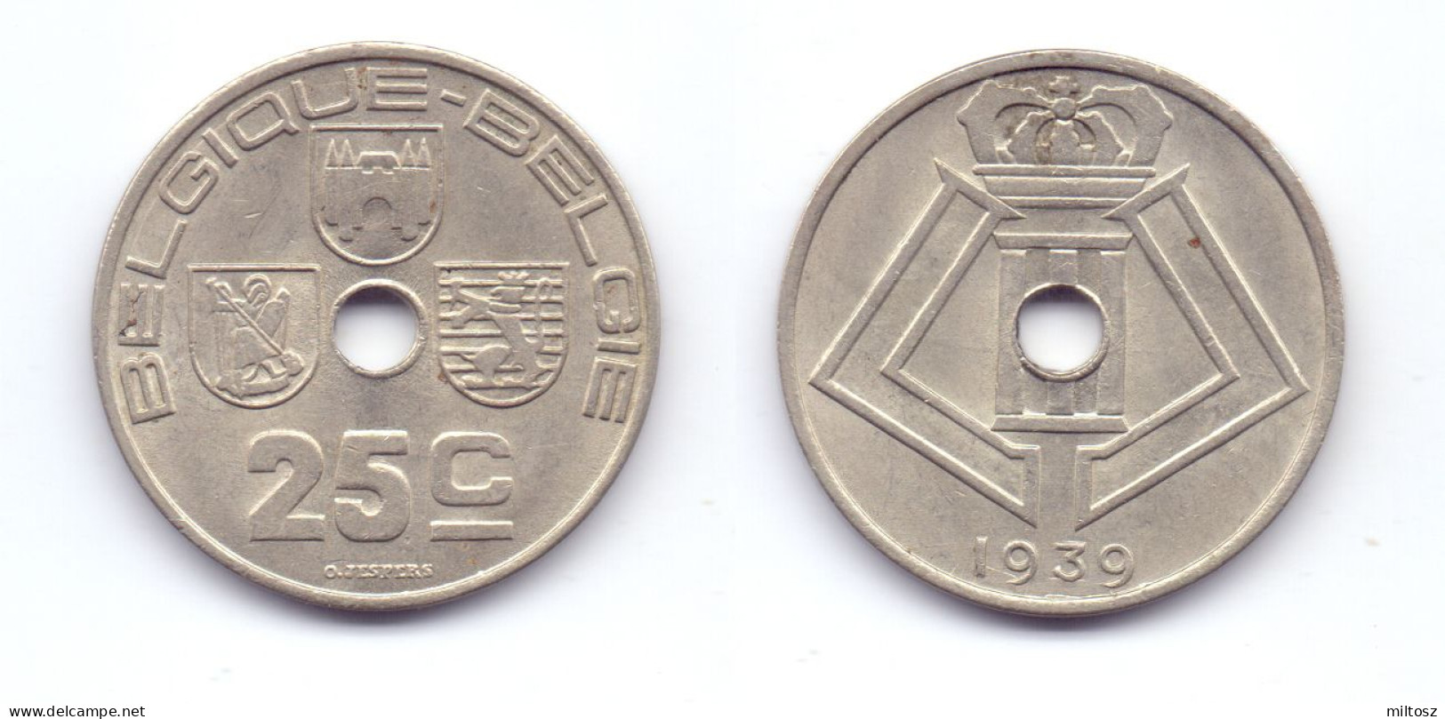Belgium 25 Centimes 1939 BELGIQUE-BELGIE - 25 Cents