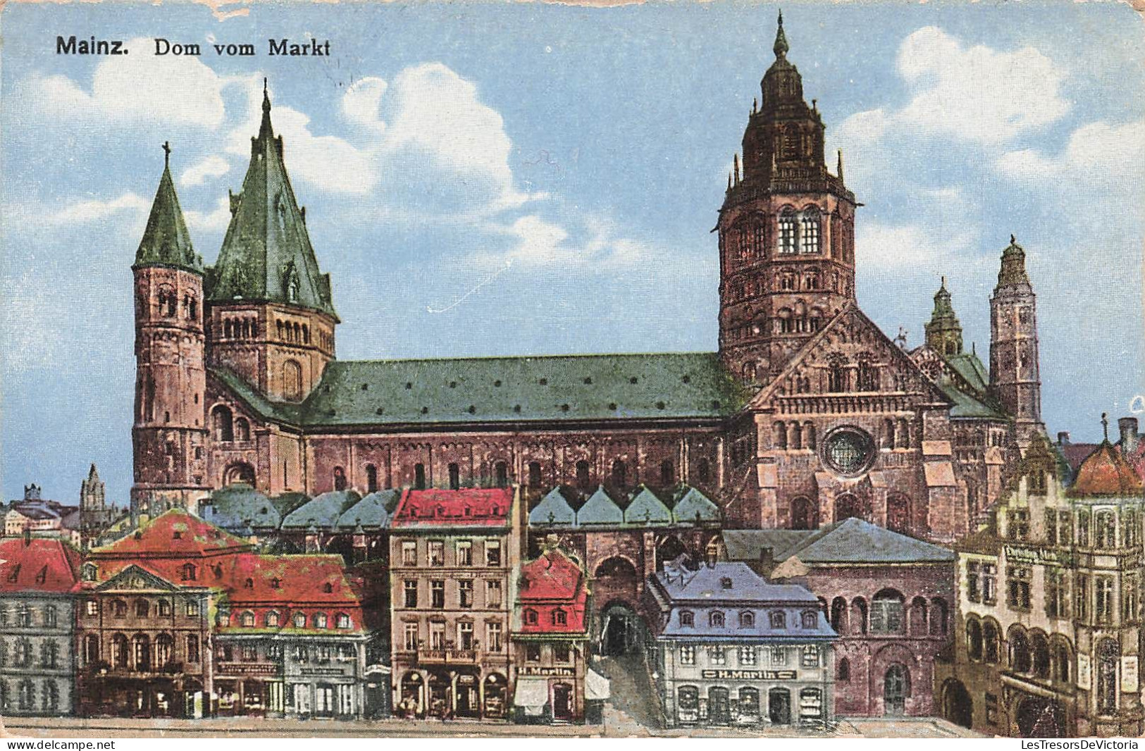 ALLEMAGNE - Mainz - Dom Vom Markt - Colorisé - Carte Postale Ancienne - Mainz