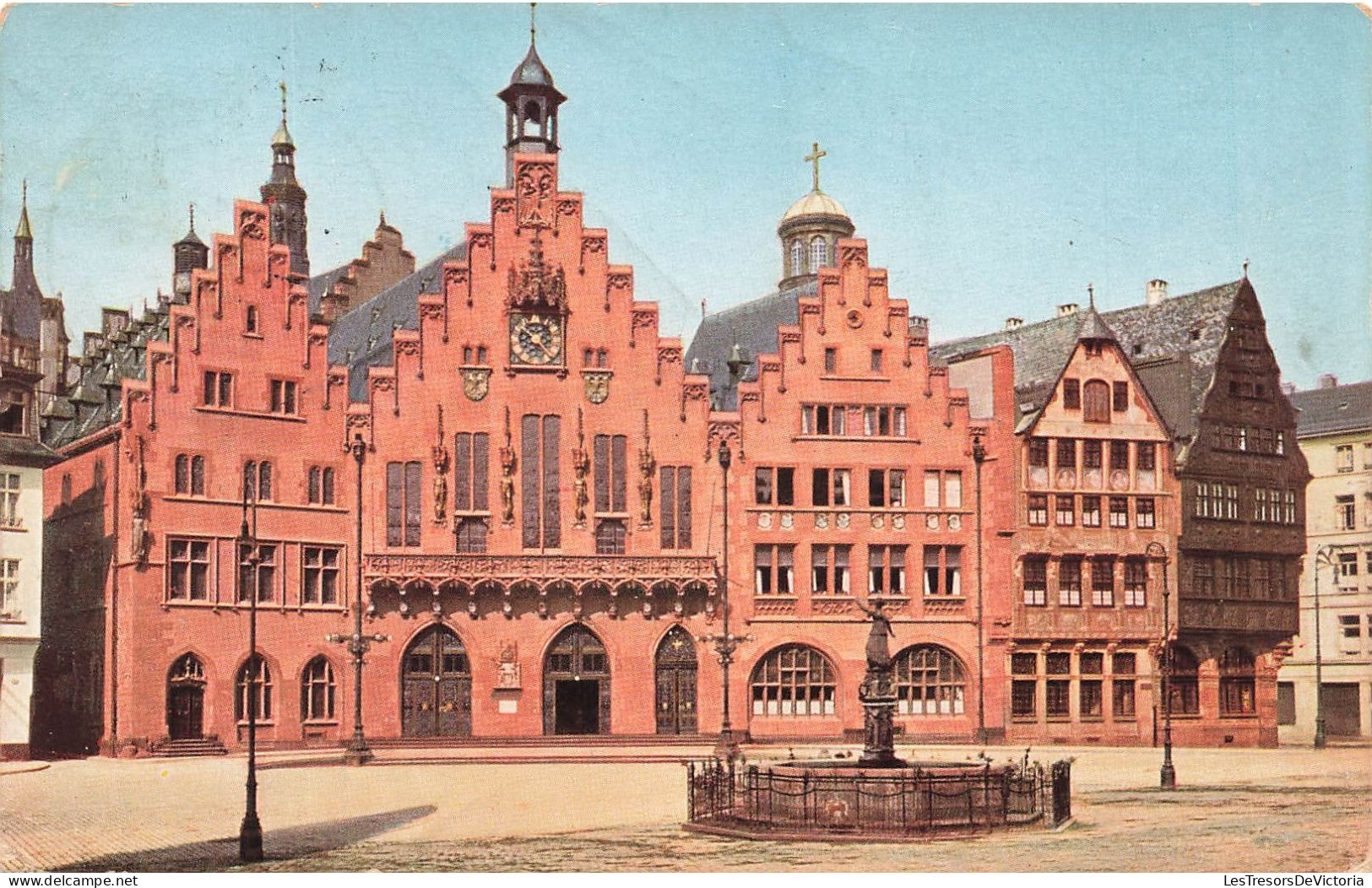 ALLEMANGE - Vue Générale à L'extérieur D'une église - Frankfurt A Main Rômer - Carte Postale Ancienne - Frankfurt A. Main