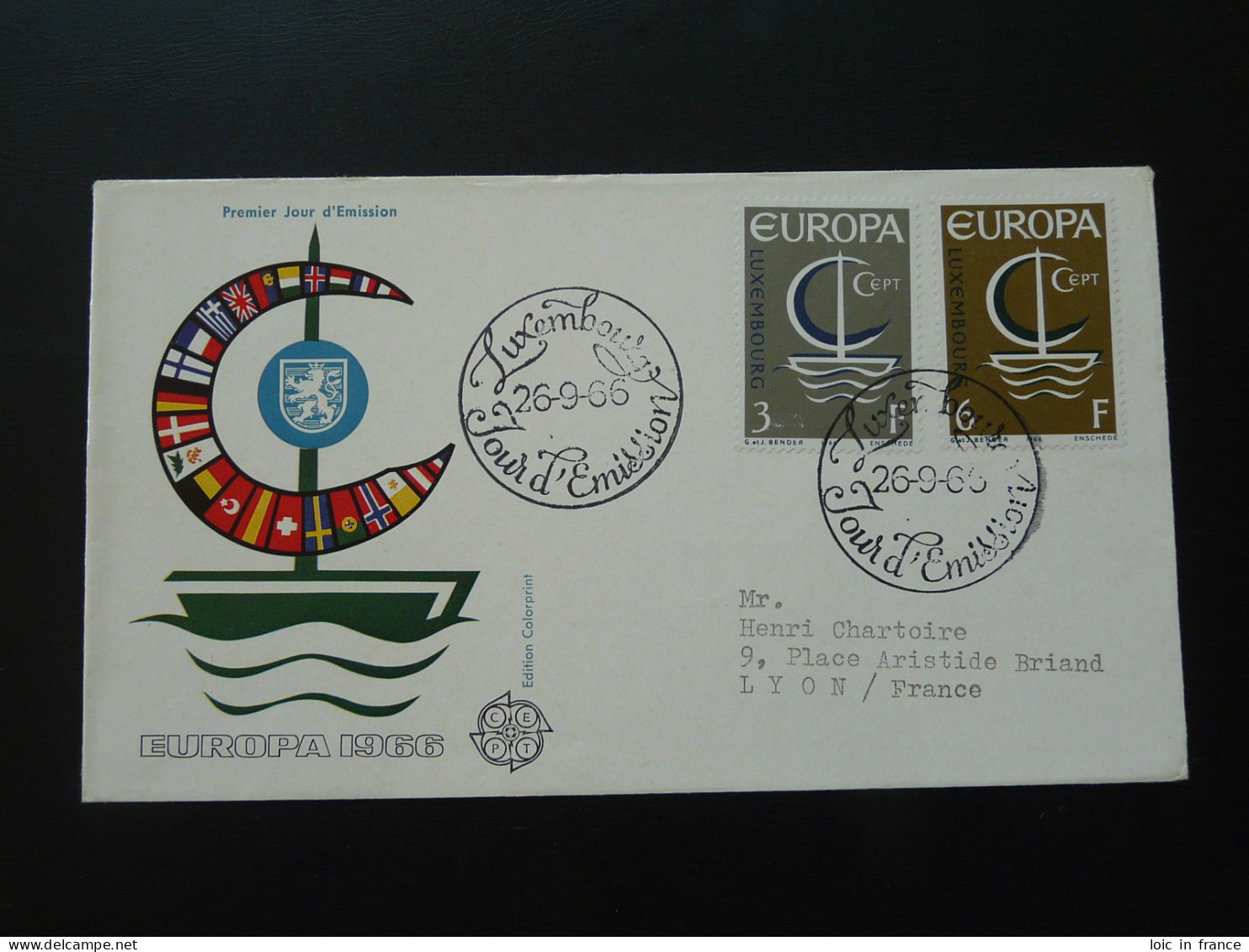 FDC Europa Cept Luxembourg 1966 (ex 2) - 1966