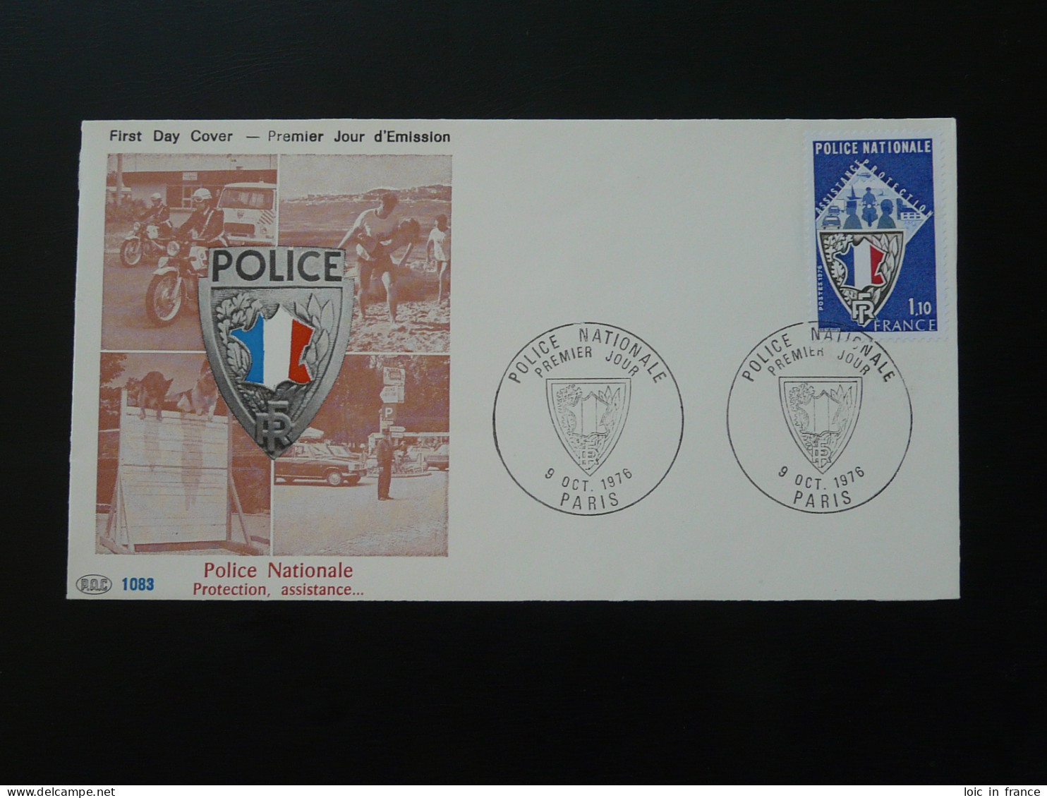 FDC Edition ROC Police France 1976 - Polizei - Gendarmerie