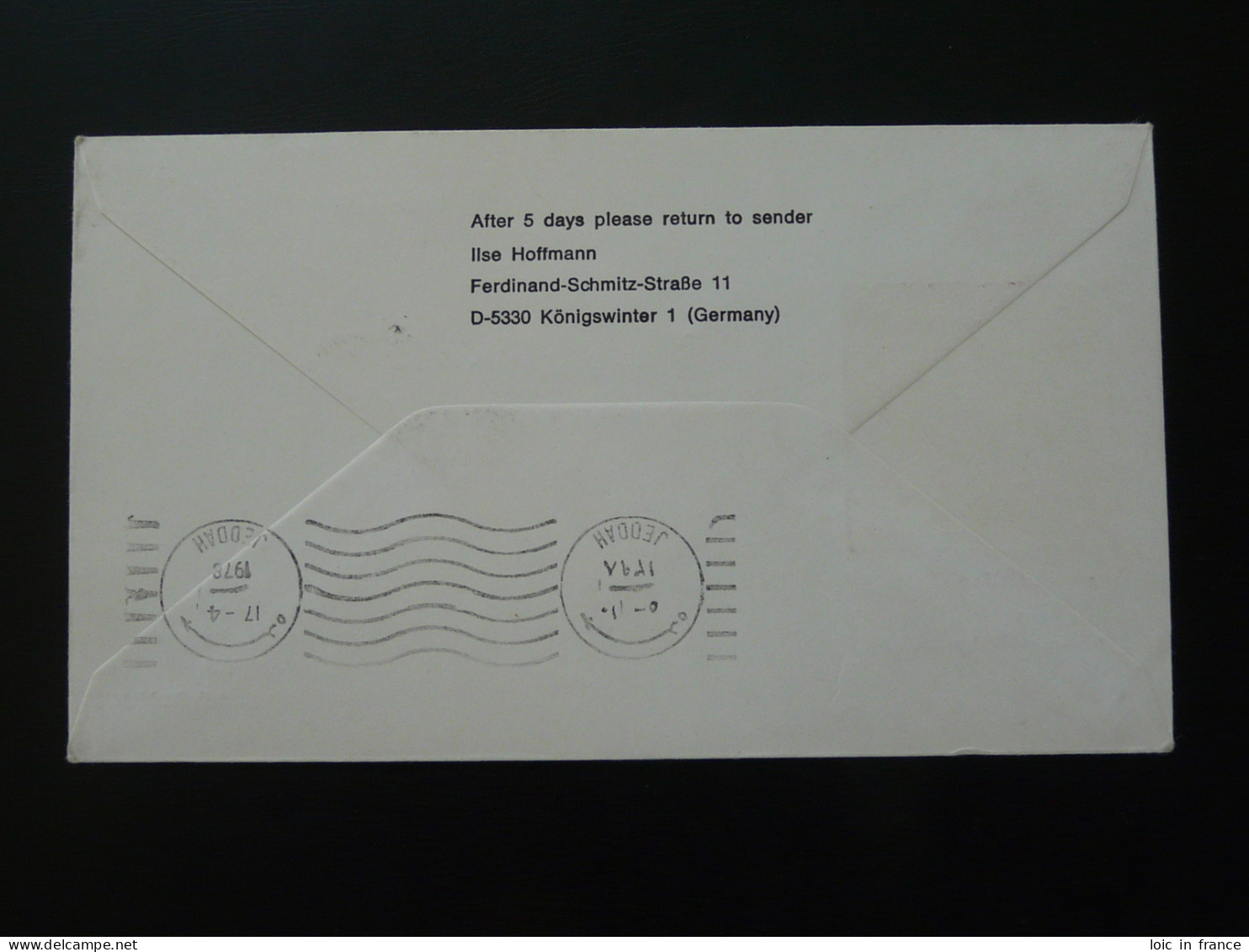 Lettre Premier Vol First Flight Cover Athens --> Jeddah Saudi Arabia Airbus A300 Lufthansa 1978 - Covers & Documents