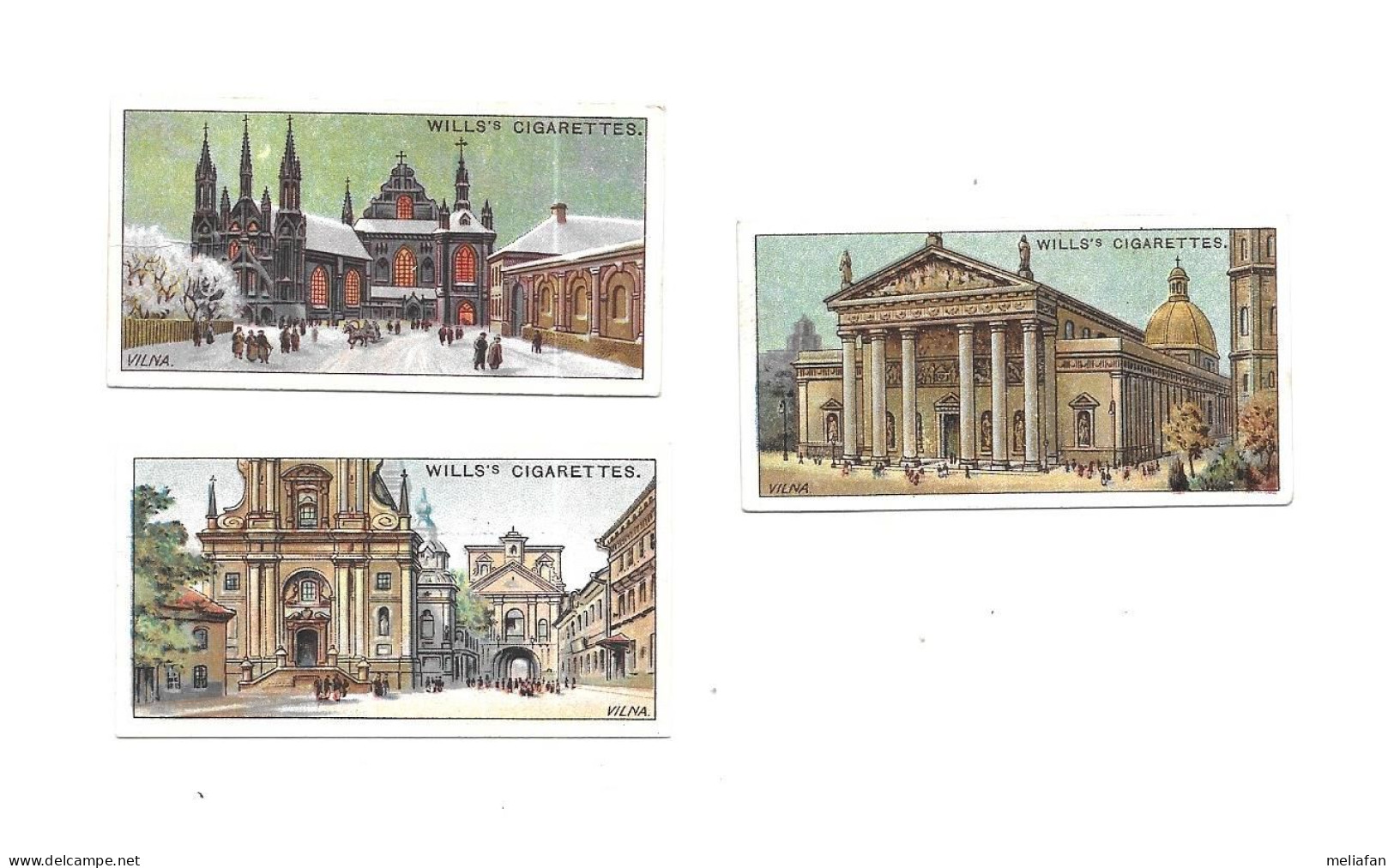 DK47 - CARTES CIGARETTES WILLS - GEMS OF RUSSIAN ARCHITECTURE - VILNA - VILNIUS - LITUANIE - LIETUVA - Wills