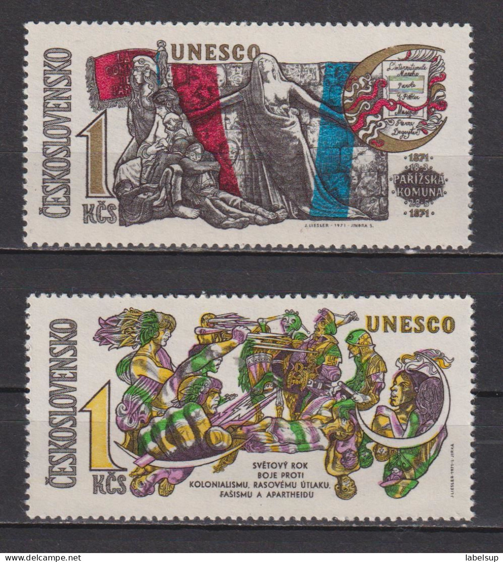 Timbres Neufs** De Tchecoslovaquie De 1971 YT 1840 à 1841 MI 1992 à 1993 MNH - Ungebraucht