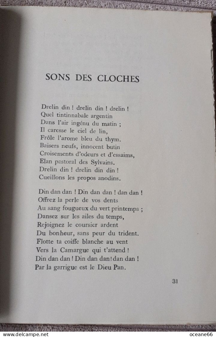 Poemes D'Alice CLUCHIER En Flanant L'Air Sentimental Imprimerie Rulliere Freres Avignon 1949 - Signierte Bücher