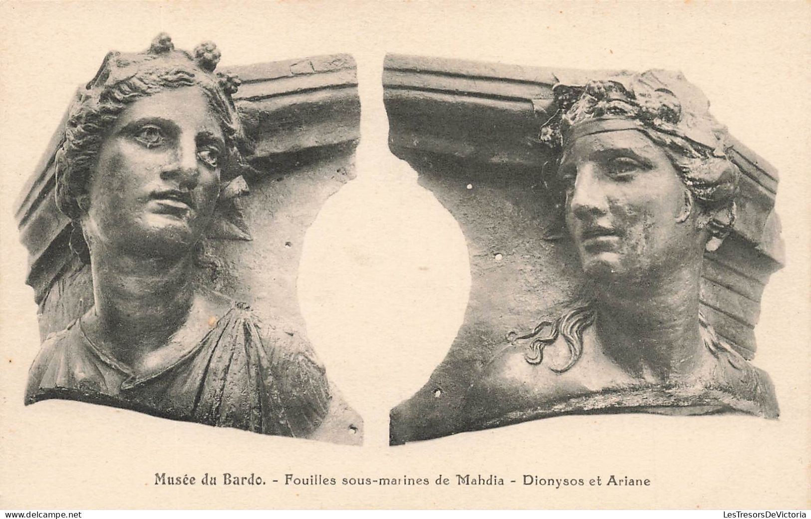 MUSÉES - Musée Du Bardo - Fouilles Sous-marines De Mahdia - Dionysos Et Ariane - Carte Postale Ancienne - Museen