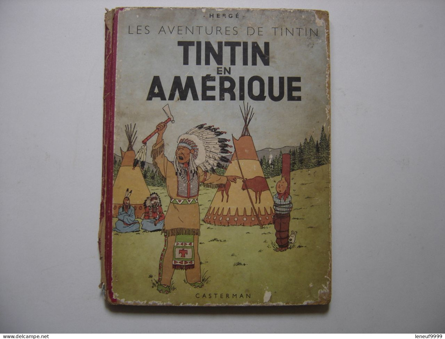 Tintin En Amerique HERGE Les Aventures De Tintin 1952 Casterman - Tintin