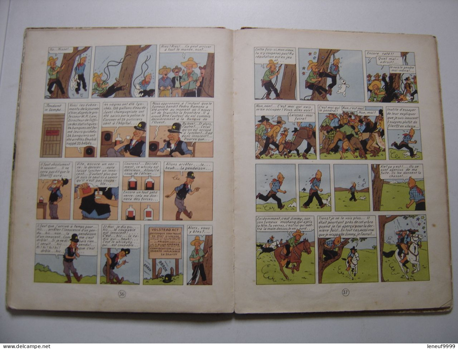 Tintin en Amerique HERGE Les aventures de Tintin 1952 Casterman