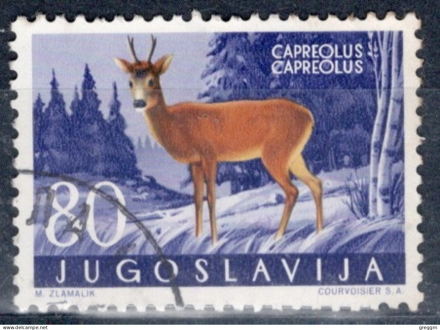 Yugoslavia 1960 Single Local Fauna - Mammals In Fine Used. - Gebraucht