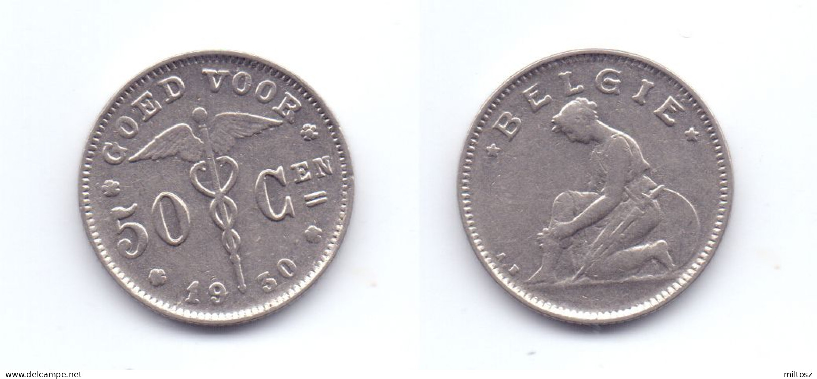 Belgium 50 Centimes 1930 (Dutch Legend) - 50 Cents