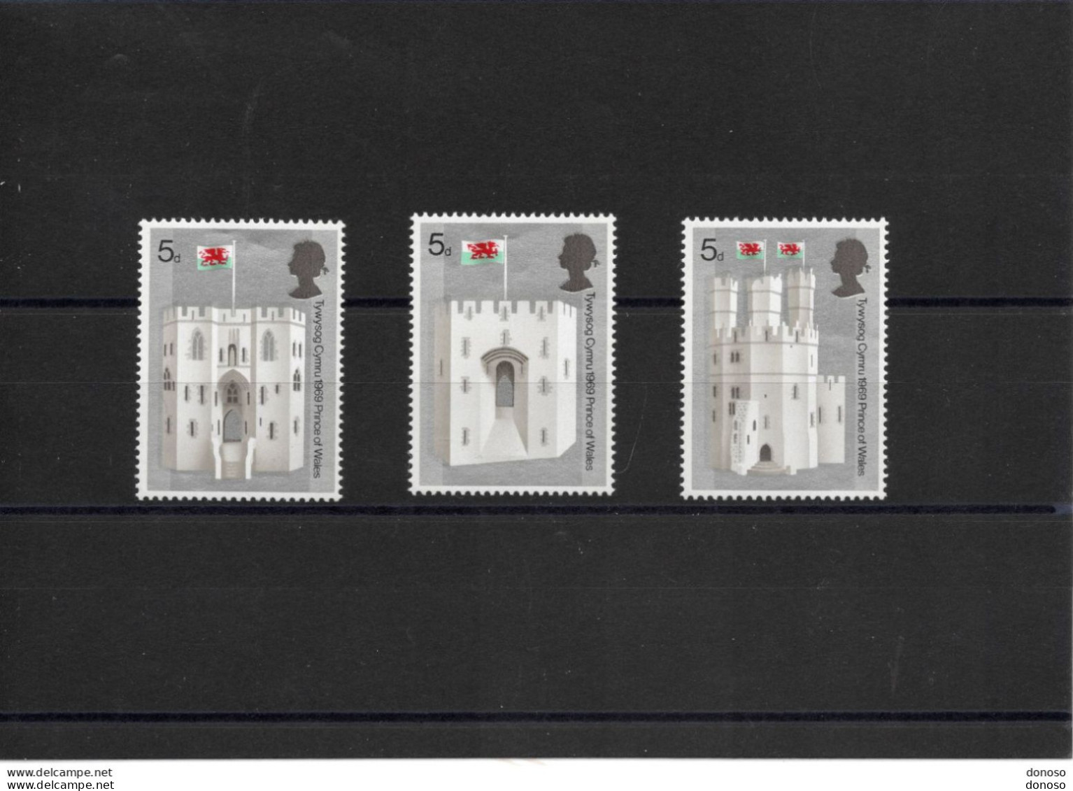 GB 1969 Château De Caernarvon  Yvert 569-571 NEUF** MNH - Unused Stamps
