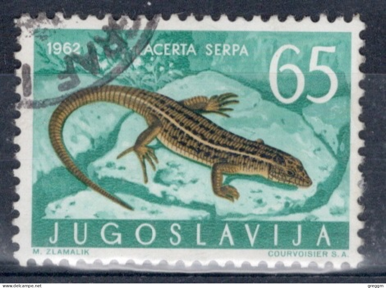 Yugoslavia 1962 Single Amphibians & Reptiles In Fine Used. - Gebraucht