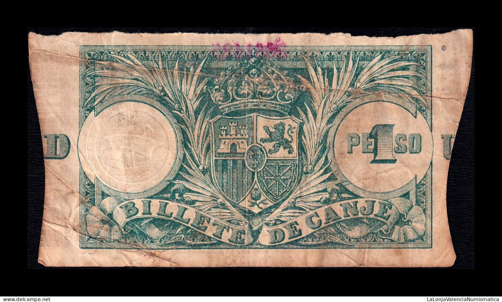 Puerto Rico 1 Peso 1895 Pick 7b(2) Bc/Mbc F/Vf - Puerto Rico