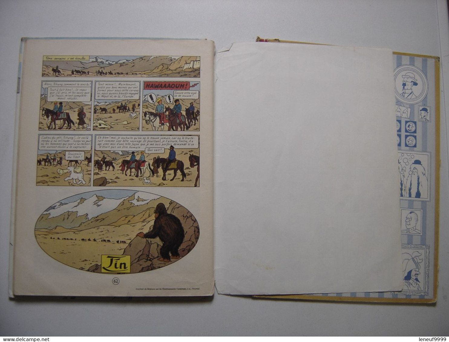 Tintin au Tibet HERGE Les aventures de Tintin 1960 Casterman