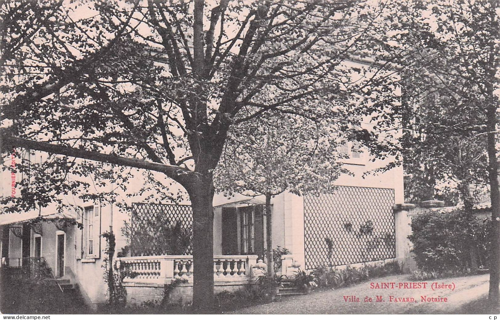 Saint Priest - Villa De M . Favard , Notaire  -  CPA °Rn - Saint Priest