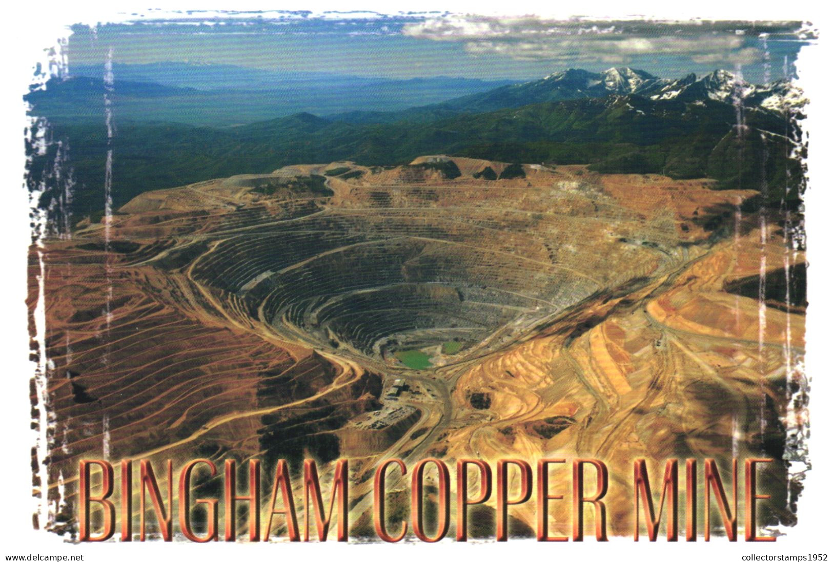 BINGHAM COPPER MINE, SALT LAKE CITY, UTAH, PIT MINE, UNITED STATES, POSTCARD - Salt Lake City