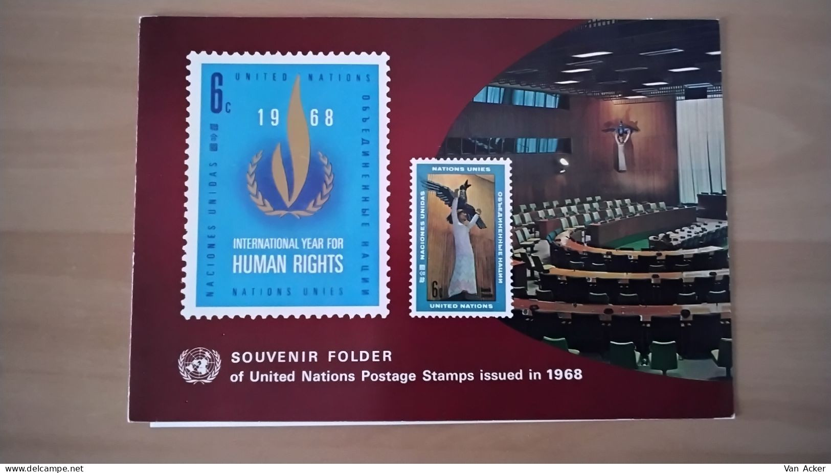 UNO Souvenir Folder 1968. - Briefe U. Dokumente