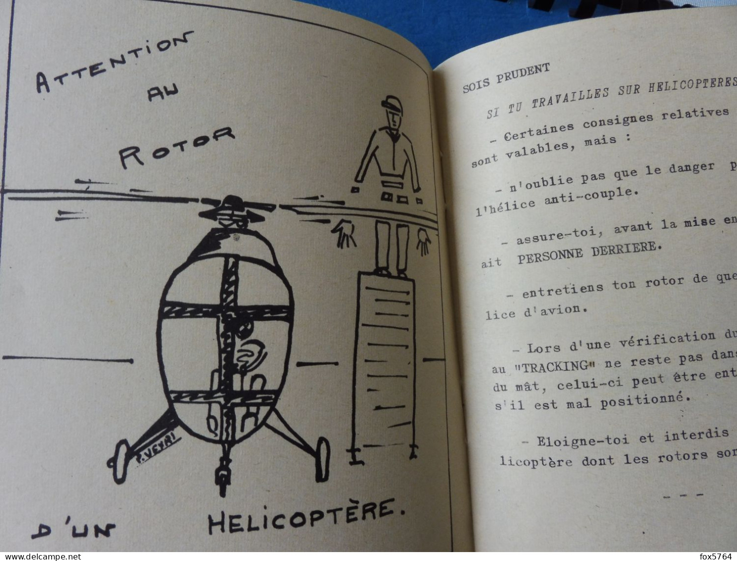 ALGERIE / AVIATION / MEMENTO MECANICIEN AERONEF / ARMEE DE L'AIR / ORIGINAL