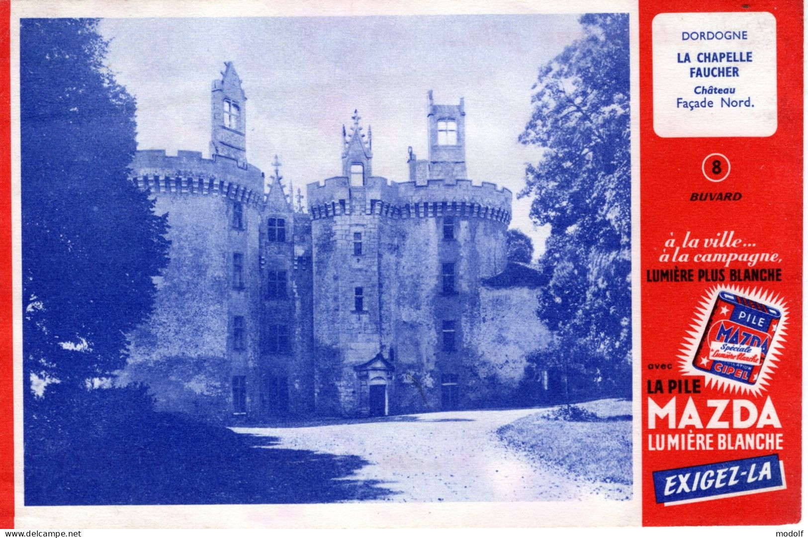 Buvard Mazda - Château De Blois N°8 - Baterías