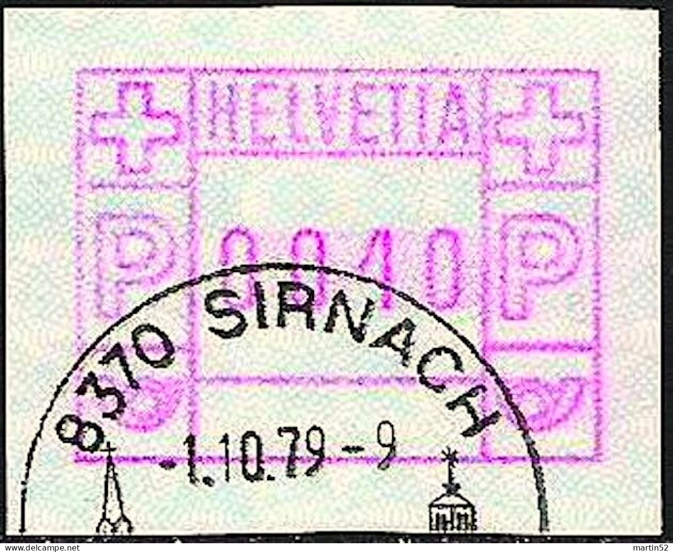 Schweiz Suisse 1978: FRAMA Zumstein N° 2  Michel 2  Mit Orts-Stempel SIRNACH 1.10.79 (Zumstein CHF 8.00) - Postage Meters