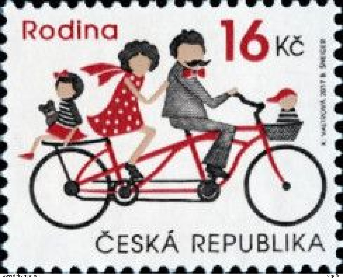 CZ 2017-946 FAMILY. CZECH REPUBLIK, 1 X 1v, MNH - Unused Stamps