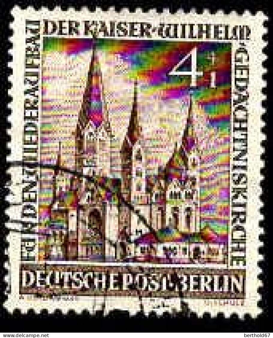 Berlin Poste Obl Yv: 92 Mi:106 Kaiser-Wilhelm-Gedächniskirche (Beau Cachet Rond) (Thème) - Iglesias Y Catedrales