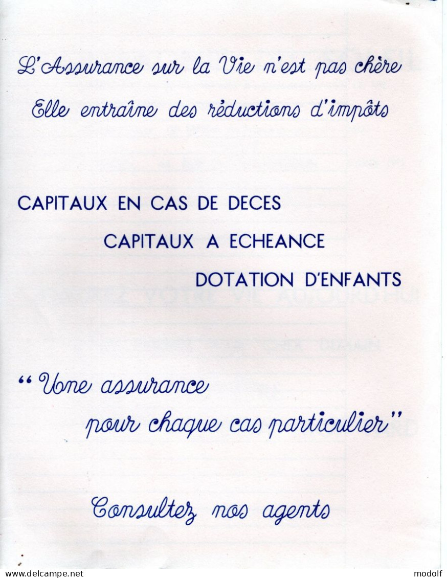 Grand Double Buvard "Compagnie Du Soleil" (Assurances) - 44 Rue De Châteaudun Paris 9e - Accumulators