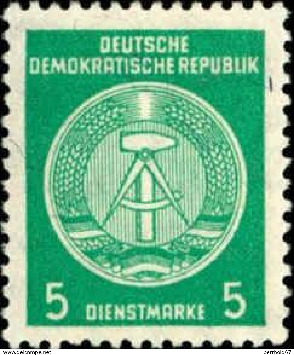 Rda Service N** Yv:50A Mi:34AY Dienstmarke Cadran Droit - Briefmarken