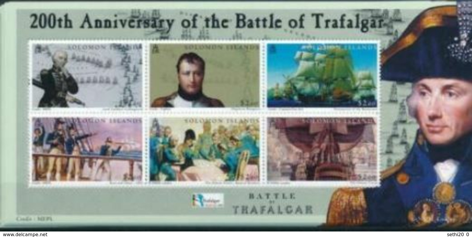 Salomon Napoleon Bataille De Trafalgar  MNH - Napoléon