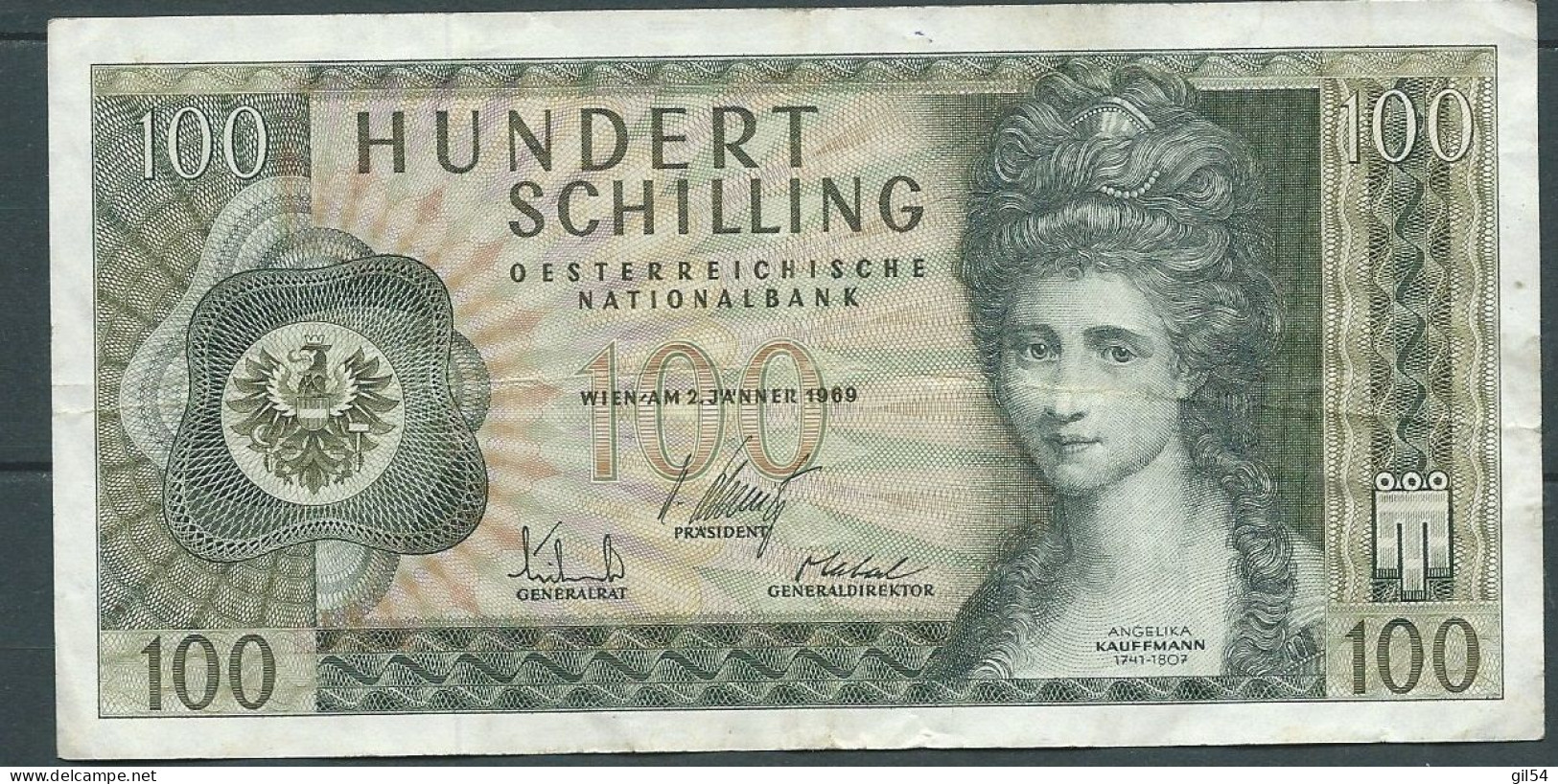 AUTRICHE 100 SCHILLING 1969 - A 710589M - Laura 77 27 - Oesterreich