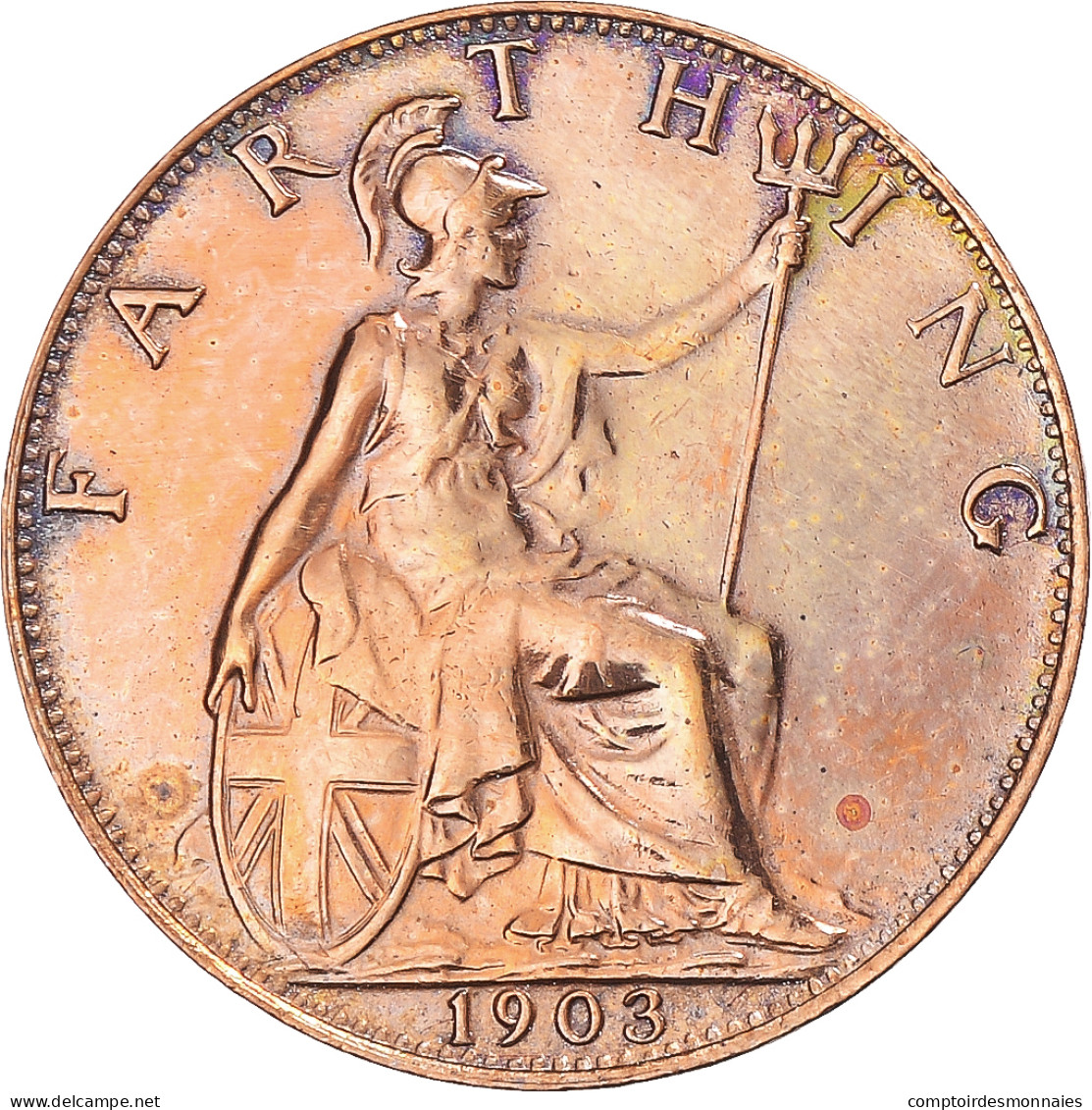 Monnaie, Grande-Bretagne, Farthing, 1903 - B. 1 Farthing