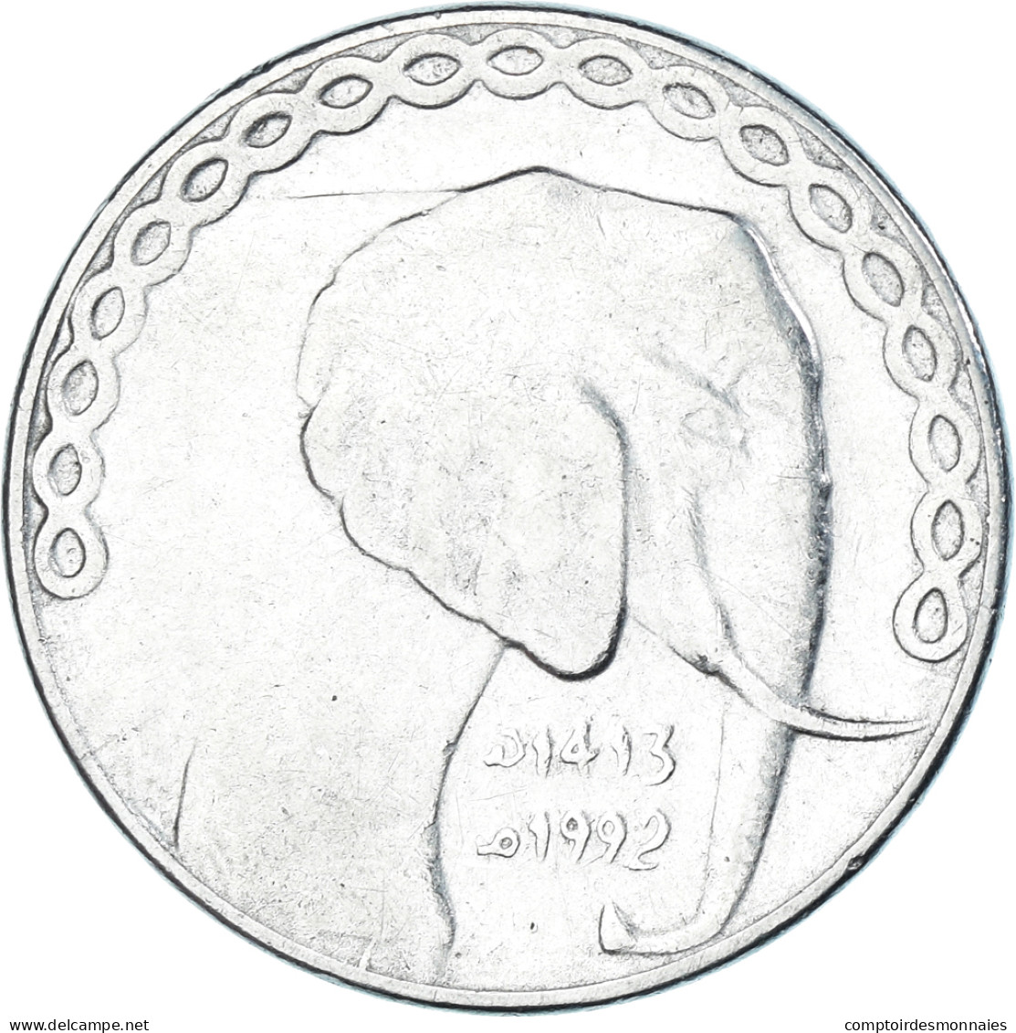 Monnaie, Algérie, 5 Dinars, 1992 - Argelia